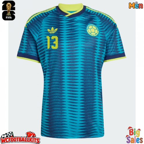 Colombia Yerry Mina #13 Replica Away Stadium Shirt World Cup 2026 Short Sleeve